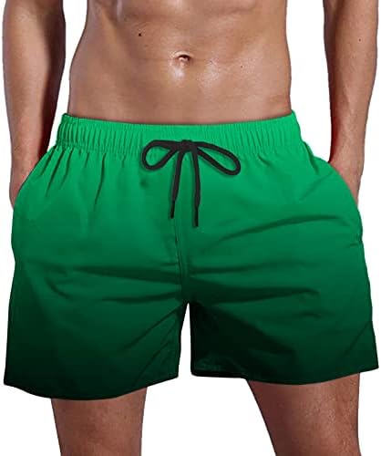 Gradijentske kratke hlače za muškarce ležerne lagane kratke kratke hlače ljetne elastične struke kratke hlače s džepovima plivači