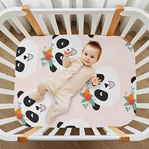 Umiriko Panda Crib listovi za bebu, playard list za dijete, djevojčice i dječaka, mekani i prozračni 20801649