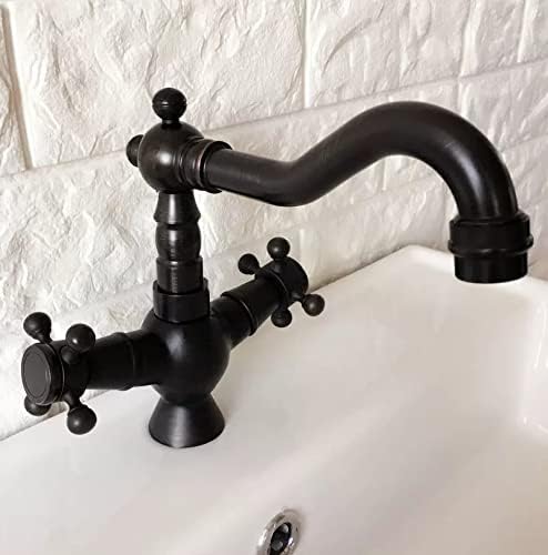 Okretni izlijevanje vode ulje ulje utrljano crnu brončanu dvostruku ručicu jednostruka kuhinja sudoper i kupaonica slavina miksera