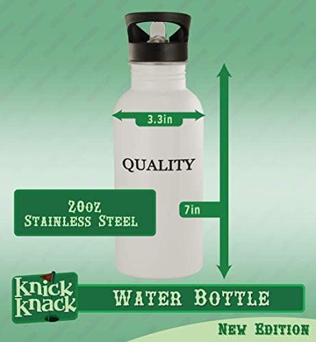 Knick Knack Pokloni Mirin - 20oz hashtag od nehrđajućeg čelika Vanjska boca s vodom, srebro