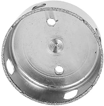 Promjer rezanja promjera 55 mm dijamantno obložena okrugla bušilica za bušenje rupa u staklu srebrnog tona (Promjer rupe promjera 55