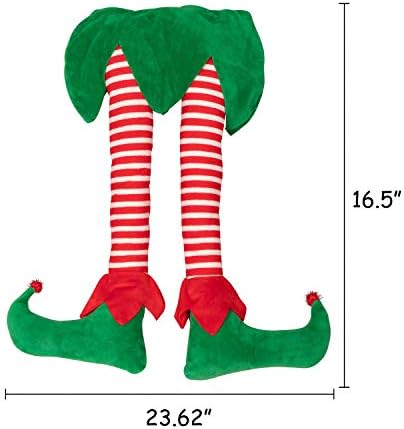 23 ”božićni vilenjaci punjene noge zaglavljene ukrasi drveća --xmas odmor u zatvorenom vanjskom uređenju ukrasa