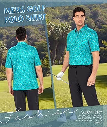 Muške majice za golf s kratkim rukavima koje upijaju vlagu suho pristaju Sportska Polo majica