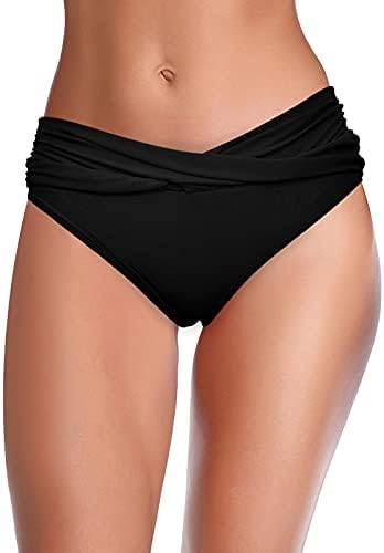 LZEAL Crni kupaći kostim Ženski kupaći kostimi za kontrolu trbuha kratke hlače za žene za žene 2 komada pokloni za nju