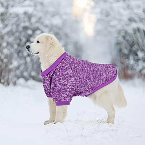 Rypet 2 Pack veliki džemperi za pse za zimski pas klasični džemper za pletiva meko zgušnjavanje tople pseće odjeće za srednje velike
