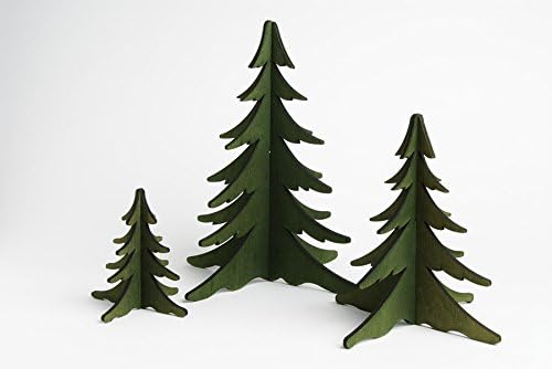 Rudolphs Schatzkiste drvo stavljanje stabla zeleno, 1 stablo 8 cm ukras drva erzgebirge