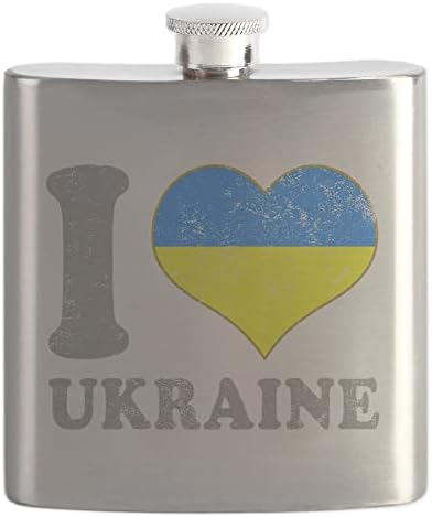 6oz domaća Ukrajinska tikvica od nehrđajućeg čelika za piće