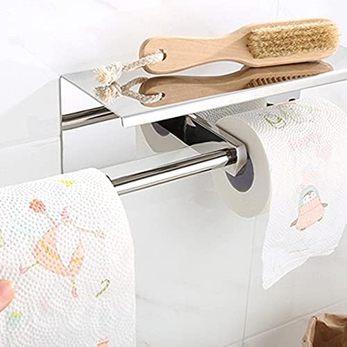 Gretd kuhinjski valjak papir samo ljepljivi zidni nosač toaletni papir držač od nehrđajućeg čelika nosač ručnika za kupaonicu