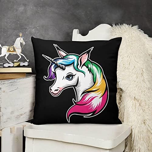 Slatka Rainbow Unicorn kvadratni plišani jastuč