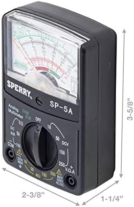 Sperry Instruments HSP5 5 Funkcija analogni multi-metar, ručni 13 raspon, 300V AC/DC
