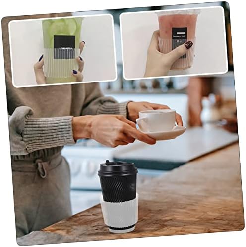 Prozirne boce za vodu 50kom za držač zaštitnik šalice za kavu prikladan poklopac jakne za piće potrošni materijal šalica za piće neklizajuće