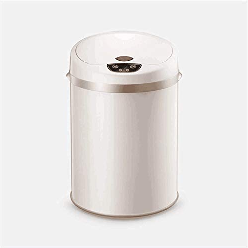 Wenlii Smart Induction smeće limenke u obliku bubnja Automatsko smeće s poklopcem od nehrđajućeg čelika kanta za smeće za dnevni boravak