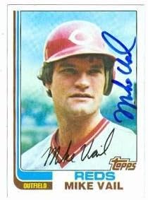 Mike Vail Autografirana bejzbol kartica 1982 Topps 194 - Autografirane bejzbol kartice