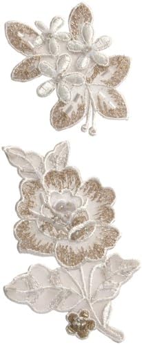 Jednostavnost elegantni izrazi cvjetovi Applique, krem ​​vez