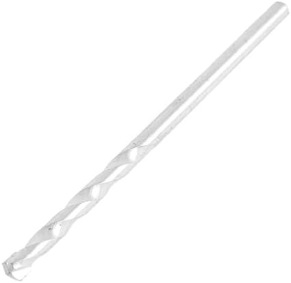 Držač alata za srebrni ton od 3 mm Dia Spiralna flauta Ravna bušilica BIT BIT Model: 38AS515QO584