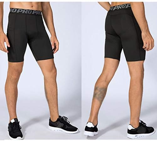 Mens kompresija trčanja kratkih hlača s telefonskim džepnim atletskom teretanom joga kratke hlače cool suho vježbanje donje rublje