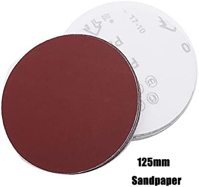 Drveni metalni poliranje brusnog papira od 5 inča 125 mm okrugli brusni disk brusnog papira 40-2000, koristi se za odabir diska za