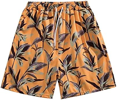 Muške ljetne casual havajski plivači Podesiva široka noga plaža kratke hlače elastični struk ljetni kupaći kostim kratke hlače