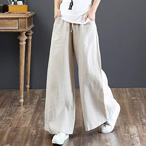 NYYBW hlače struka u boji Čvrsto pranje visoke ženske modne nogu hlače široke plus veličine hlače ženske hlače
