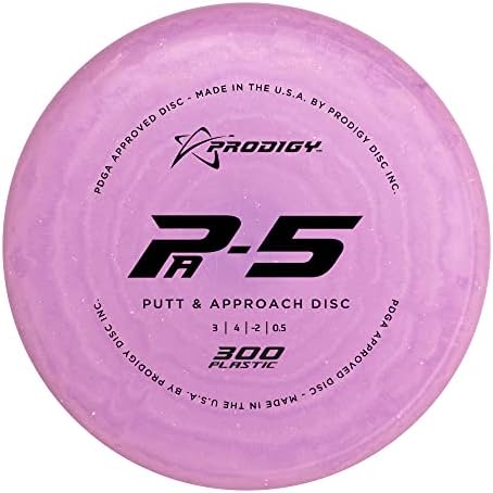 Prodigy disk 300 PA-5 | Prekomjerni diskovni golf Putter | Izvrsno za preokrete i Hyzer Flip Shots | 170-177G | Grippy 300 plastika