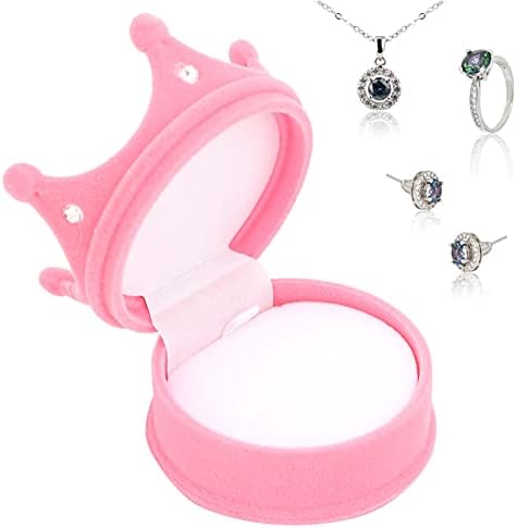 Kutija za prstenje za nakit, ženska poklon kutija za prstenje, organizator putnog nakita Mini Prijenosni retro dizajn prsten za vrat