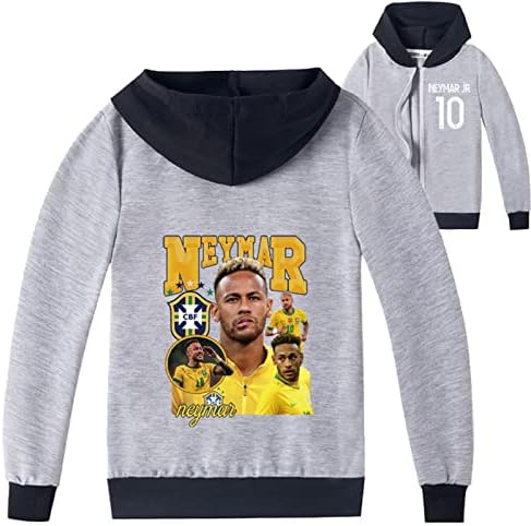 Ahcell Boys Girls Neymar jakna s patentnim zatvaračem-Unisex Lagana casual Outrewear Osnovni klasični kaput za djecu