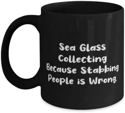 Morsko staklo sakupljajući se jer ubode. 11oz 15oz šalica, čaša za sakupljanje morskog stakla, inspirativni pokloni za prikupljanje