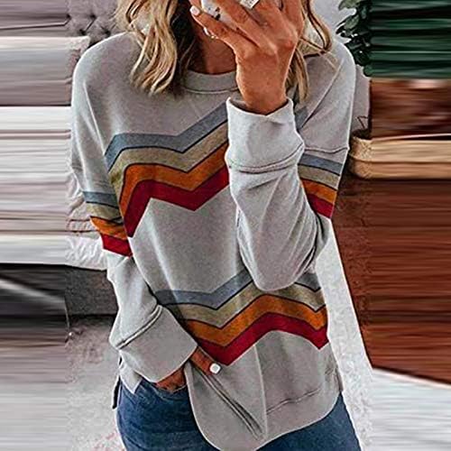Žene košulje s dugim rukavima za nošenje s gamašama majice prenapušena bluza dukserica vrhova pulover ulične odjeće
