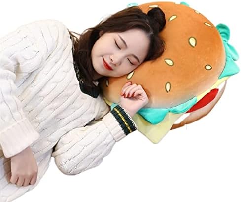 Miquanggo plišane lutke hamburger jastuk plišana igračka za lutka lutka lutka