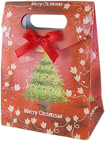 Papirnata Božićna sklopiva vrećica s kopčom za kuku i petlju, 2 komada, crvena (od: od: od 953 281 664 3 od 7