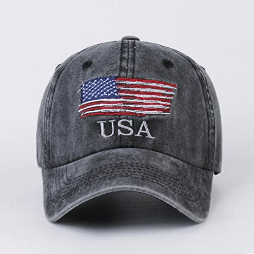 Langzhen američki kape za zastave za muškarce i žene USA zastave bejzbol kapu Podesiv na otvorenom kamiondžija Snapback šešir