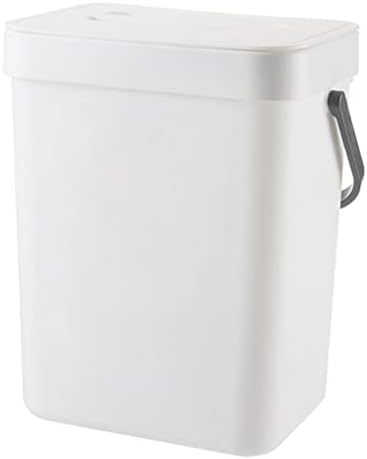 Zhaolei kuhinjski kompost kante za smeće s poklopcem ispod sudopera, kante za otpad od hrane mala i lagana kupaonica kanta bijela