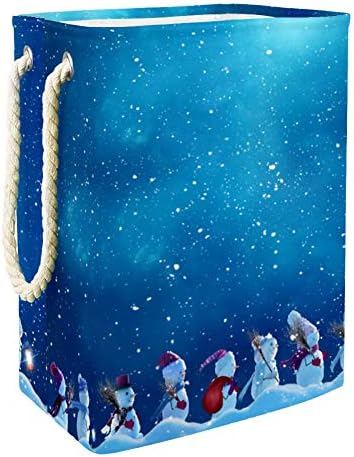 Sretan Božić snjegović Božićni šešir 300pc Oksford PVC vodootporna košara za odjeću velika košara za rublje za deke igračke za odjeću