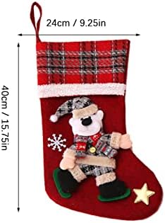 XIOS Božićni ukras 2022 Božićni ukrasi Velike čarape božićne čarape božićno drvce privjesak poklon poklon torbe događaj narukvice 100