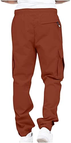 Muške teretne hlače, muški kombinezoni izvlačenje više džepnih hlača planinarskih hlača pamučne hlače