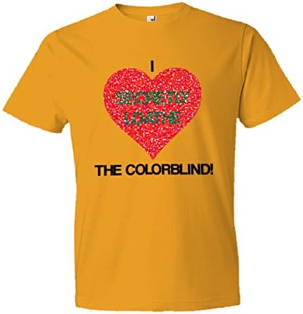 Molbemetees mens, potajno mrzim mrzim košulju za test u boji colorblind