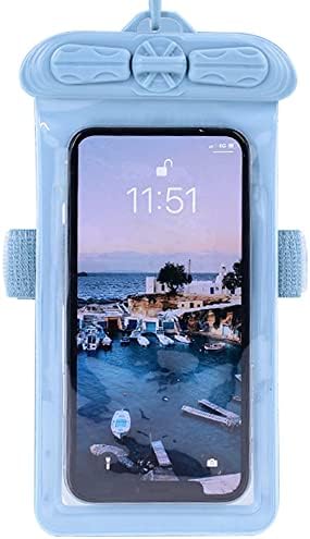 Torbica za telefon Vaxson, kompatibilan s vodootporan slučajem Alcatel one Touch HD 8088 Dry Bag [Bez zaštitne folije za ekran] plava