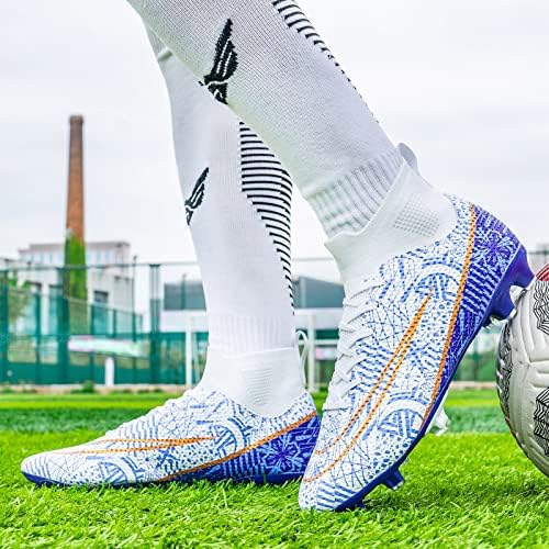 Biayvisas nogometni kosti za muške ženske nogometne cipele za nogometne cipele u zatvorenom nogu visokih gležnjača tf fg nogometne