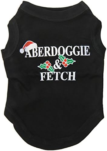 Mirage Pet Products 10-inčne Aberdoggie majice za tisak za kućne ljubimce, male, crne