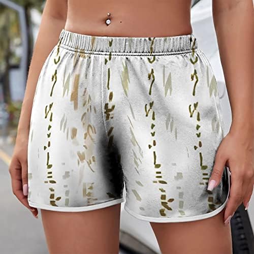 RBCULF kratke hlače za ženske 2023. ljetne modne tiskane plaže kratke hlače elastični struk lagane udobne debla