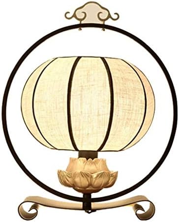 XJJZS stolna svjetiljka, antička stolna svjetiljka u dnevnoj sobi spavaće sobe proučavanje, tkanina i kovano željezo