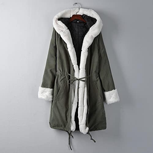 Ugodna boja Boxy Boxy FIT kaput dame s kapuljačom Poslovanje Vanjske odjeće Prevelika puna rukava zima debela patchwork jakna