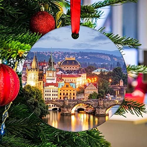 Prag božićni ukras Češkoj Keramičko božićni ukras božićno drvce ukrasi božićna čarapa za punjenje poklona božićni privjesak