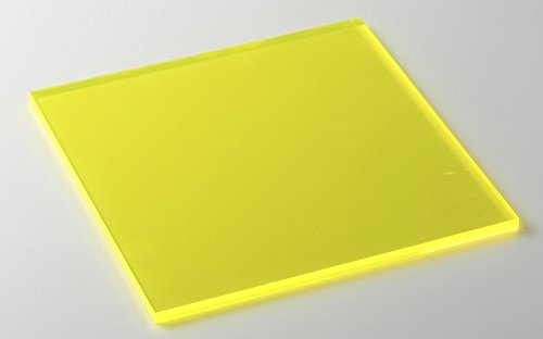 Fluorescentna žuta 24 x24 1/8 akrilna plastična list ...