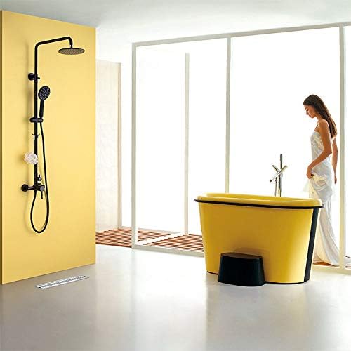 Goodbz kupaonica crni tuš set zidni mikser za kišu tuširanje Dodirnite 3-funkcionalni ventil za miješanje