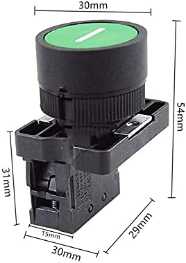 TPUOTI 22 mm prekidač za samo resetiranje tipke Pokrenite gumb za zaustavljanje sa simbolom strelice XB2 Flat Touch 1NC/1No serija