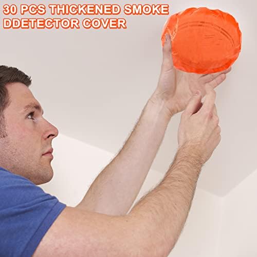 30 PCS detektor dima poklopca požarna alarmska prašina Poklopac boja zgušnjavanje elastičnog detektora dima Poklopac Rastezanje plastičnog