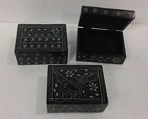 mramorna kutija za nakit od mramora kutija za prstenje od mramora ručno izrađeni umetak od lapis lazulija i pokloni od 4 93 inča