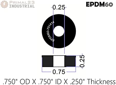 Veleprodajna cijena - debele gumene podloške 3/4 OD X 1/4 ID X 1/4 inča Debljina - gume