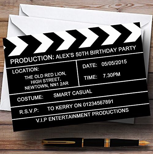 Personalizirane pozivnice za rođendansku zabavu u stilu holivudskog filma u Mumbaiju